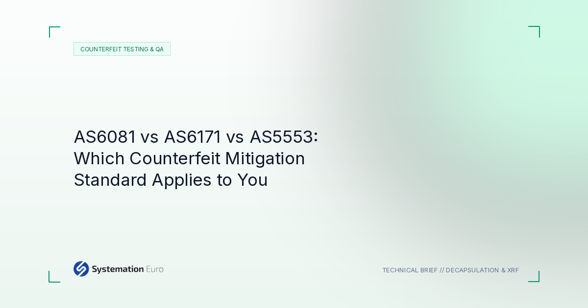 As6081 Vs As6171 - Systemation Euro Northampton UK