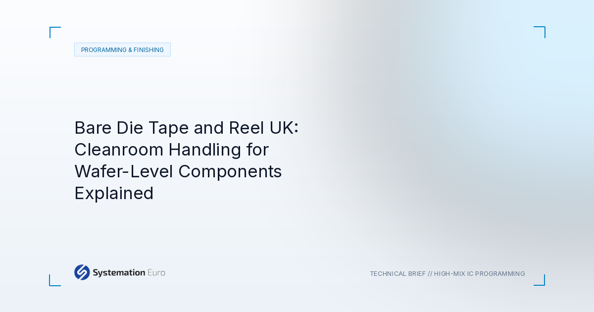Bare Die Tape and Reel UK: Cleanroom Handling for Wafer-Level Components Explained - Systemation Euro Northampton UK