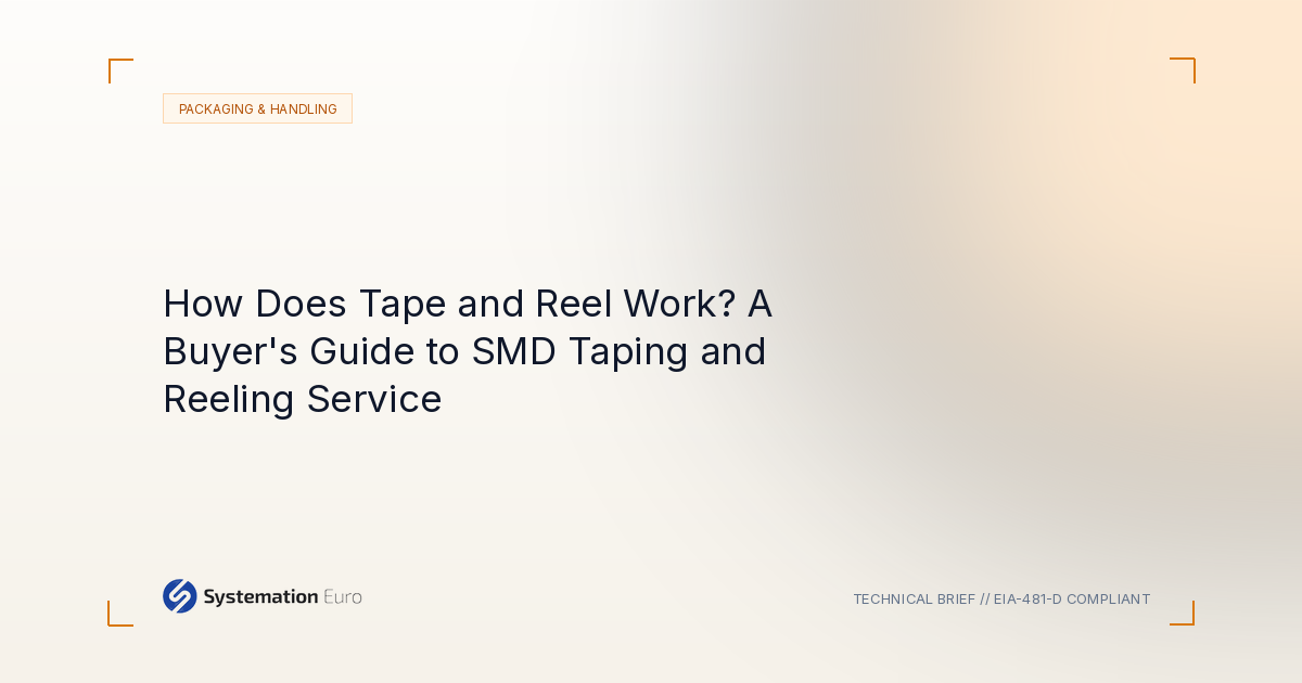 How Does Tape and Reel Work? A Buyer’s Guide to SMD Taping and Reeling Service - Systemation Euro Northampton UK