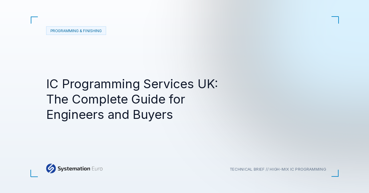 IC Programming Services UK: The Complete Guide for Engineers and Buyers - Systemation Euro Northampton UK
